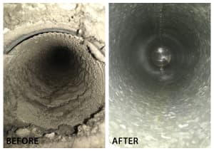 Commercial Duct Cleaning before - Georgetown, TX